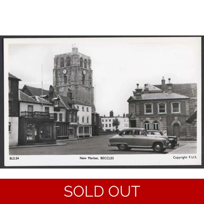 C0036 New Market, Beccles Suffolk Real Photo 1950s